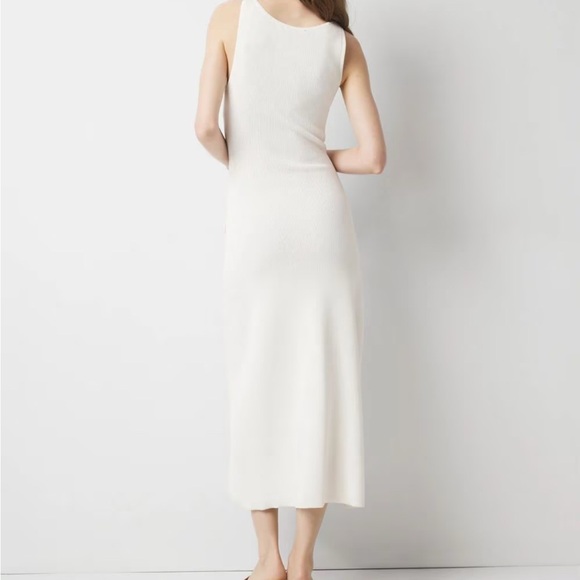 White House Black Market Knit Tank Midi Dress in white - Picture 2 of 11